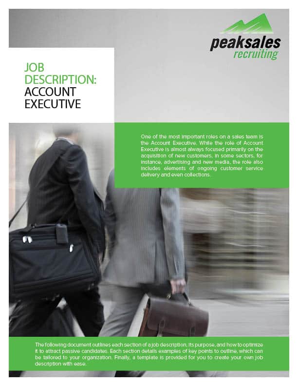 Job Description Account Executive - Title only
