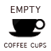 Empty Coffee Cups