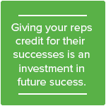give giving rep reps credit success successes invest investment future